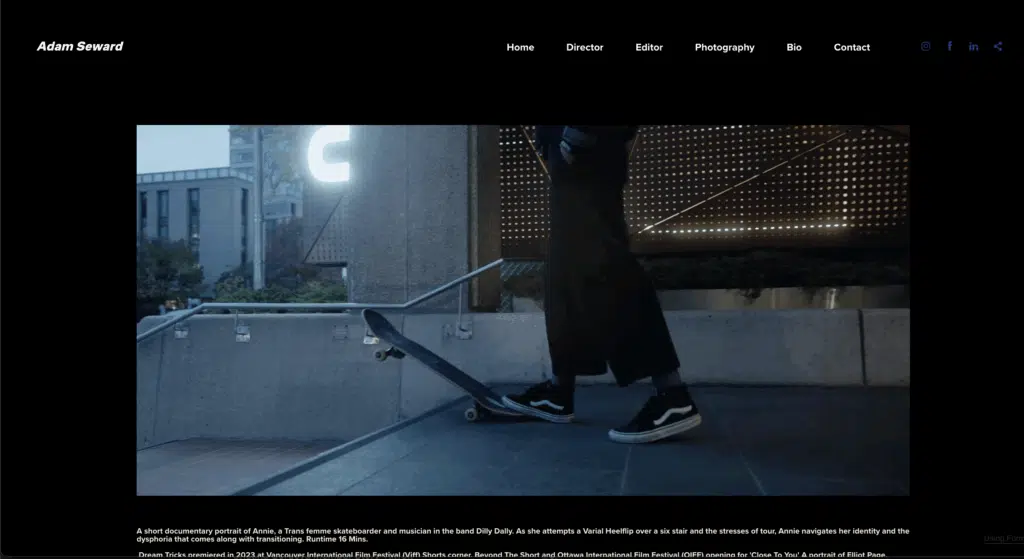 Adam Christopher Filmemacher Portfolio Website 1024x559.png